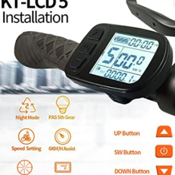 Hudamzky Ebike LCD Display Meter KT-LCD5 - NWOT - Picture 6 of 6